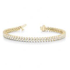 2.00 MM Round Cut Prong  Set Tennis Bracelet For_Women