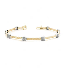 1.50 MM Round Cut Diamond Prong Set Tennis Unique_Style Bracelet For Women