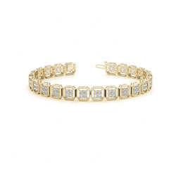 2.00 MM__Round Cut Diamond Prong  Set Tennis Bracelet For Women
