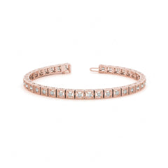 2.00 MM Round Cut_Diamond Prong  Set Tennis Bracelet For Women
