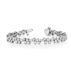 1.50 MM_Round Cut Diamond Prong Set Tennis Unique Style Bracelet For Women