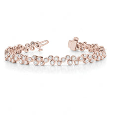 1.50 MM_Round Cut Diamond Prong Set Tennis Unique Style Bracelet For Women