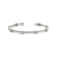 2.00 MM Round_Cut Diamond Prong  Set Tennis Bracelet For Women