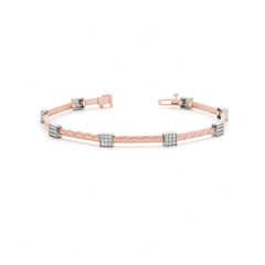 2.00 MM Round_Cut Diamond Prong  Set Tennis Bracelet For Women