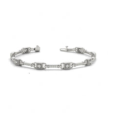2.50 MM Round Cut Diamond Prong  Set Tennis Bracelet For Women