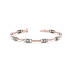 2.50 MM Round Cut Diamond Prong  Set Tennis Bracelet For Women