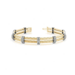 1.40 MM Round Cut Diamond Prong Set Tennis Unique Style Bracelet For Women