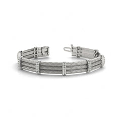 1.20_MM Round Cut Diamond Prong Set Tennis Unique Style Bracelet For Women