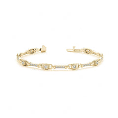 4.50 MM Round Cut Prong  Set_Tennis Bracelet For Women