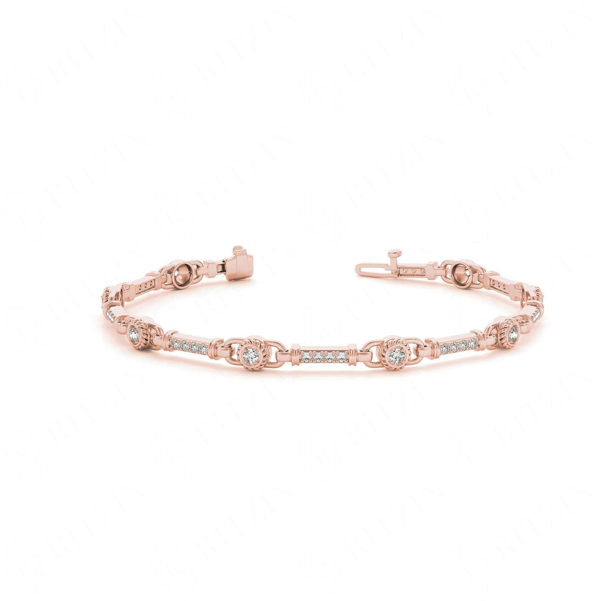 4.50 MM Round Cut Prong  Set_Tennis Bracelet For Women
