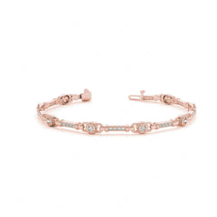 4.50 MM Round Cut Prong  Set_Tennis Bracelet For Women