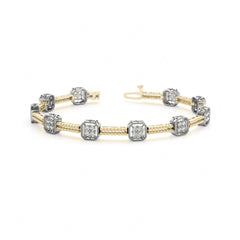 2.00 MM Round_Cut Prong  Set Tennis Bracelet For Women