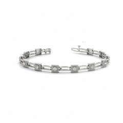 5.00 _MM Round Cut Prong  Set Tennis Bracelet
