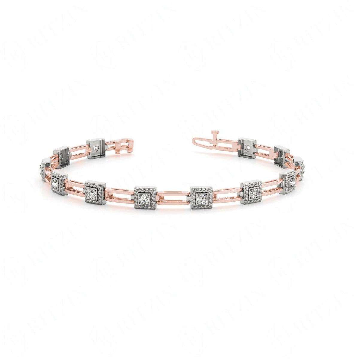 5.00 _MM Round Cut Prong  Set Tennis Bracelet