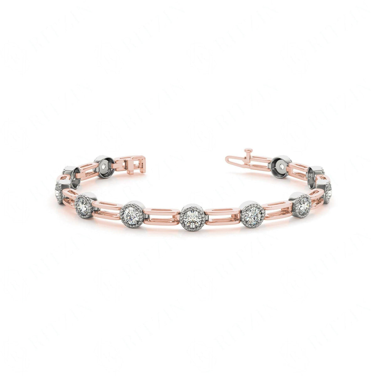 6.00 MM Round Cut Prong  Set Tennis Bracelet For Women