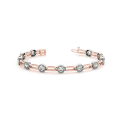 6.00 MM Round Cut Prong  Set Tennis Bracelet For Women