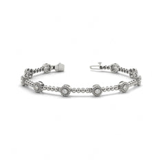5.00_MM Round Cut Bezel  Set _Tennis Bracelet