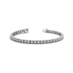 3.50 MM Round Cut Prong Set Tennis Bracelet