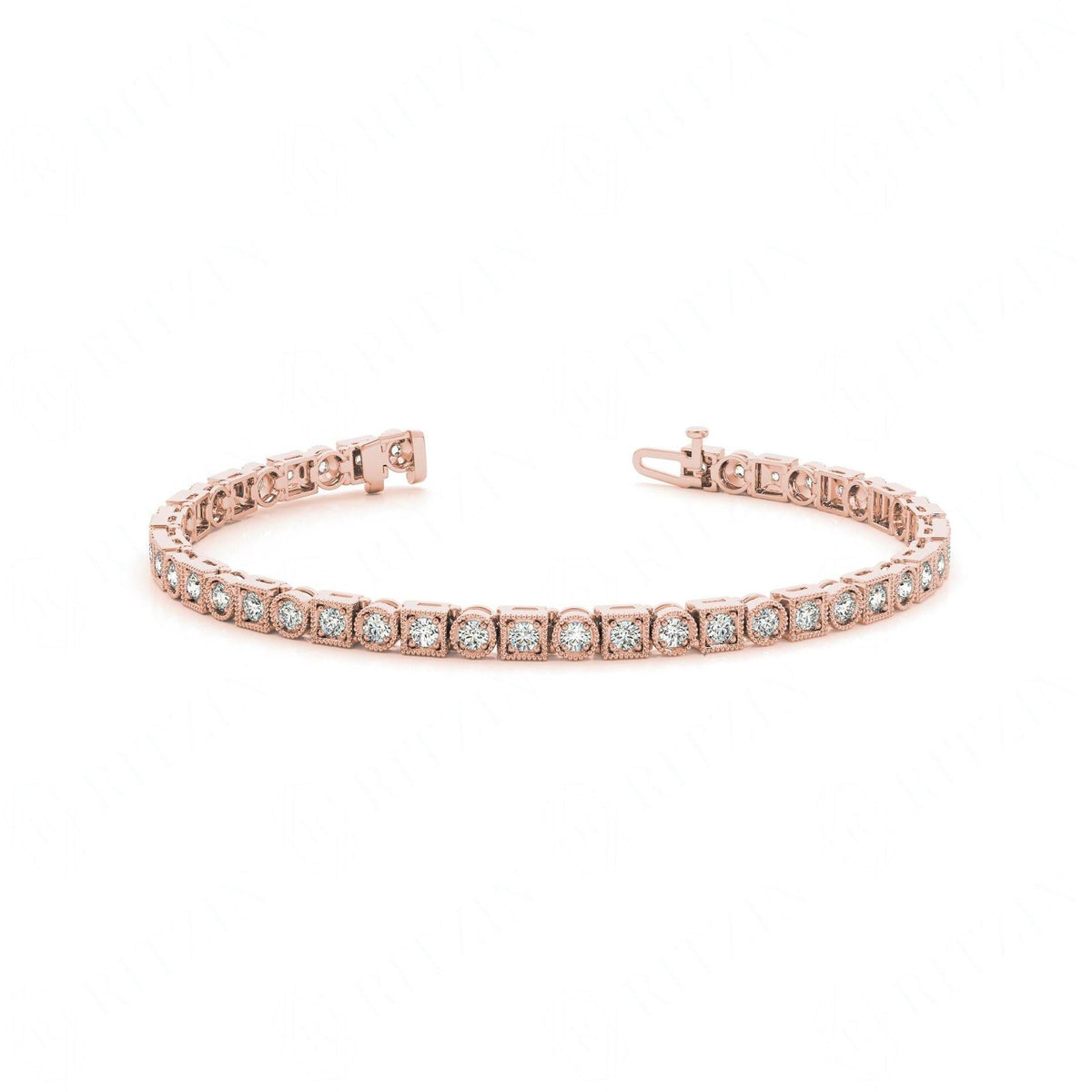 3.50 MM Round Cut Prong Set Tennis Bracelet