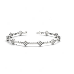 3.00 MM_Round Cut Diamond Prong  Set Tennis Bracelet