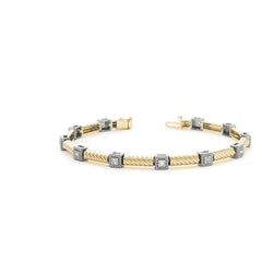 4.00 MM Round Cut Prong Set Tennis Bracelet For Women