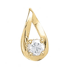 4 MM Round Cut Yellow Gold Solitaire Style Earrings For Women