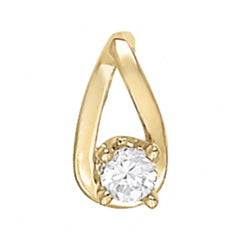 4 MM Round Cut Yellow Gold Solitaire Style Earrings For Women