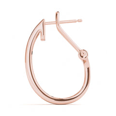 2 MM Round Cut Hoop latch Back Closure  Earrings For_Women