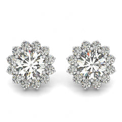 6.50MM_RoundCut_Floral_Earrings_