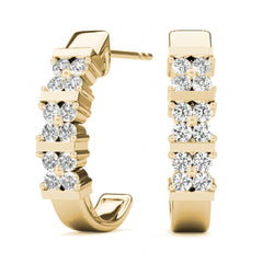 1.70MM Round Cut Hoop Earrings For Women_Excellent Style