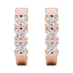 1.70MM Round Cut Hoop Earrings For Women_Excellent Style