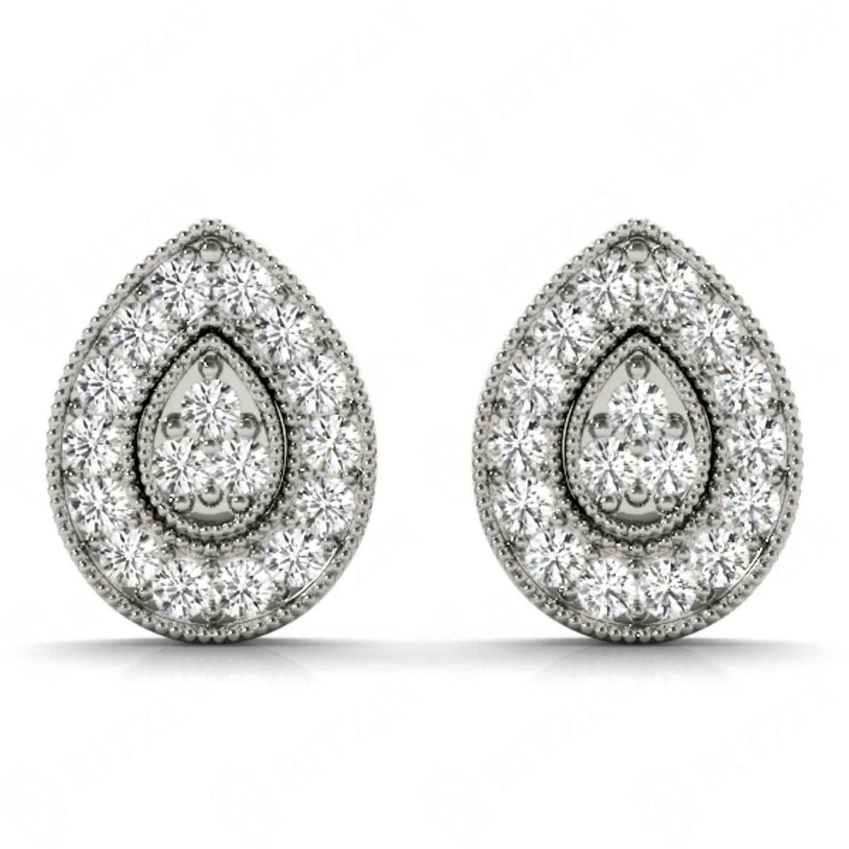 1.50MM Round Cut Standard Hoops Earrings For_Women_