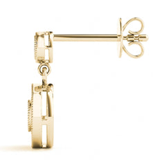 3.00MM Round Cut Pear Shape Cluster Earrings For Women