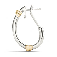 2.50 MM Round Cut j hoops earrings
