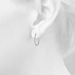 1.8 MM Round Cut Hoop Clip On Earrings