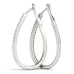 1.8 MM Round Cut Hoop Clip On Earrings
