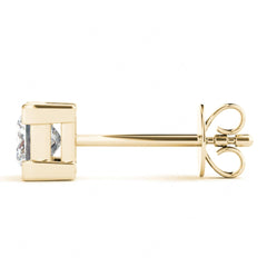 5.50MM Princess Cut Solitaire Style Stud Earrings For_Women_