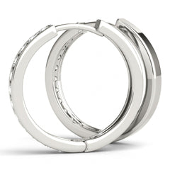 Round Cut Standard Hoop earrings For Her/Women