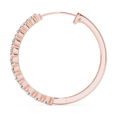 Round Cut Hoop Earrings_FOR_Women