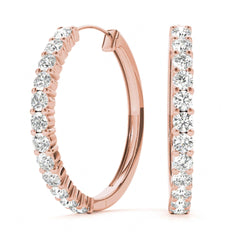 Round Cut Hoop Earrings_FOR_Women