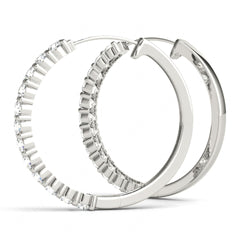 Round Cut Hoop Earrings_FOR_Women