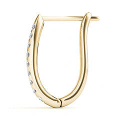 1.60MM Round Cut Hoop Earrings For Women