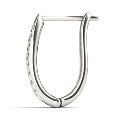 1.60MM Round Cut Hoop Earrings For Women