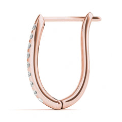 1.60MM Round Cut Hoop Earrings For Women
