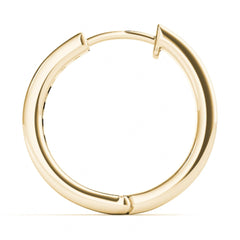 Round Cut Huggie Hoop Earrings For Her/Women