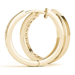Round Cut Huggie Hoop Earrings For Her/Women