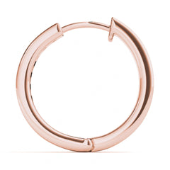 Round Cut Huggie Hoop Earrings For Her/Women