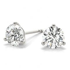 1 Ct Round Cut Solitaire Style Earrings For Women