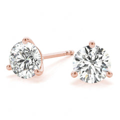 1 Ct Round Cut Solitaire Style Earrings For Women