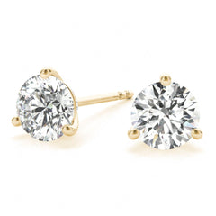 1 Ct Round Cut Solitaire Style Earrings For Women